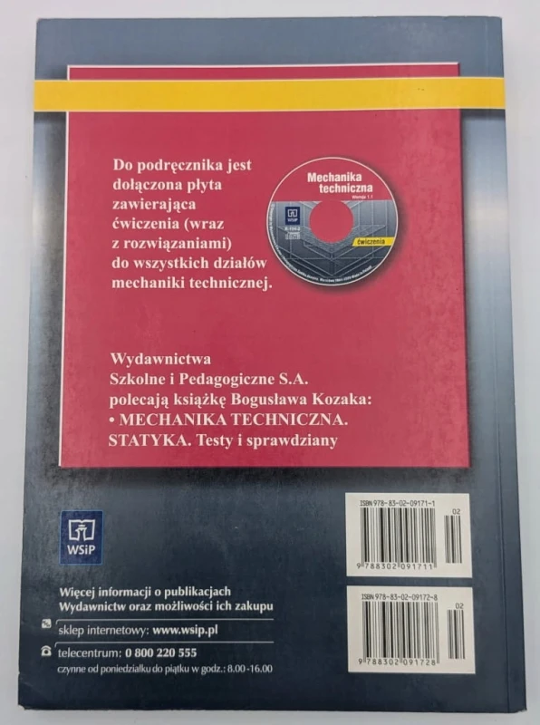 Mechanika techniczna Podręcznik brak płyty ! CD Bogusław Kozak
