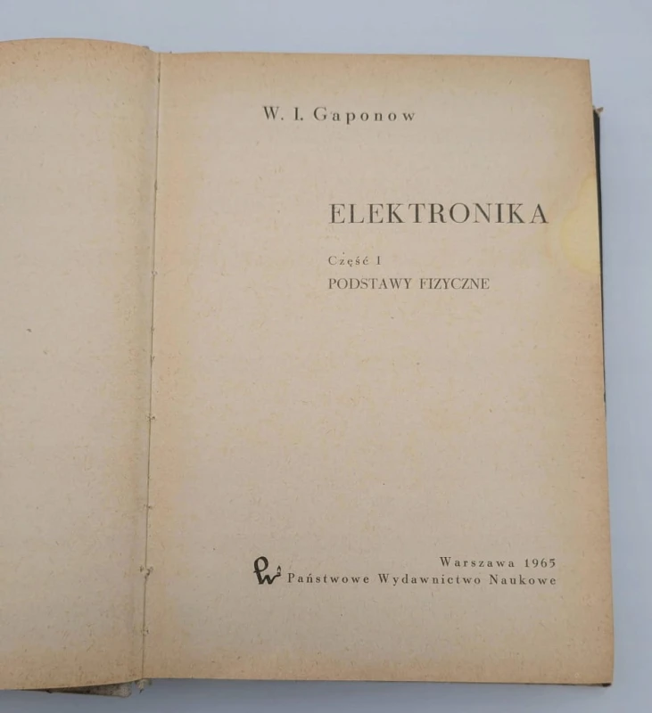 Elektronika 1 Gaponow