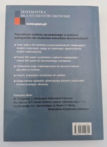 Andrzej Misztal - Matematyka dla studentów ekonomii Wykłady z ćwiczeniami