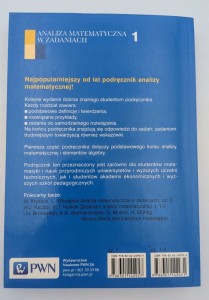 Analiza matematyczna w zadaniach 1 Lech Włodarski, Włodzimierz Krysicki