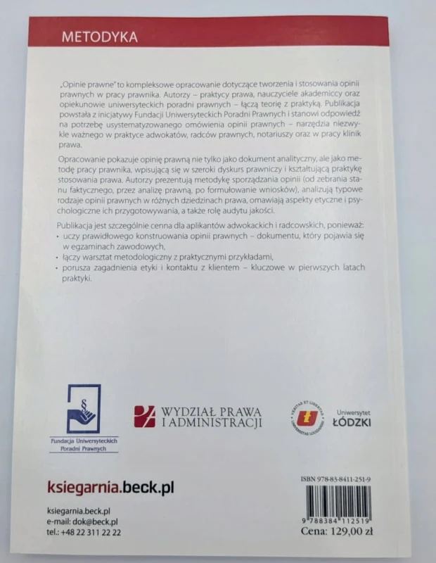 Opinie prawne. Teoria, przykłady, orzecznictwo Małgorzata Z. Król