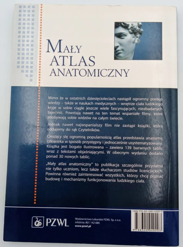 Mały Atlas Anatomiczny R. Aleksandrowicz PZWL 2014