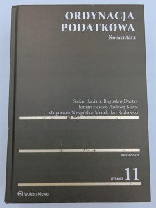 Ordynacja podatkowa Komentarz Andrzej Kabat, Bogusław Dauter, J. Rudowski,