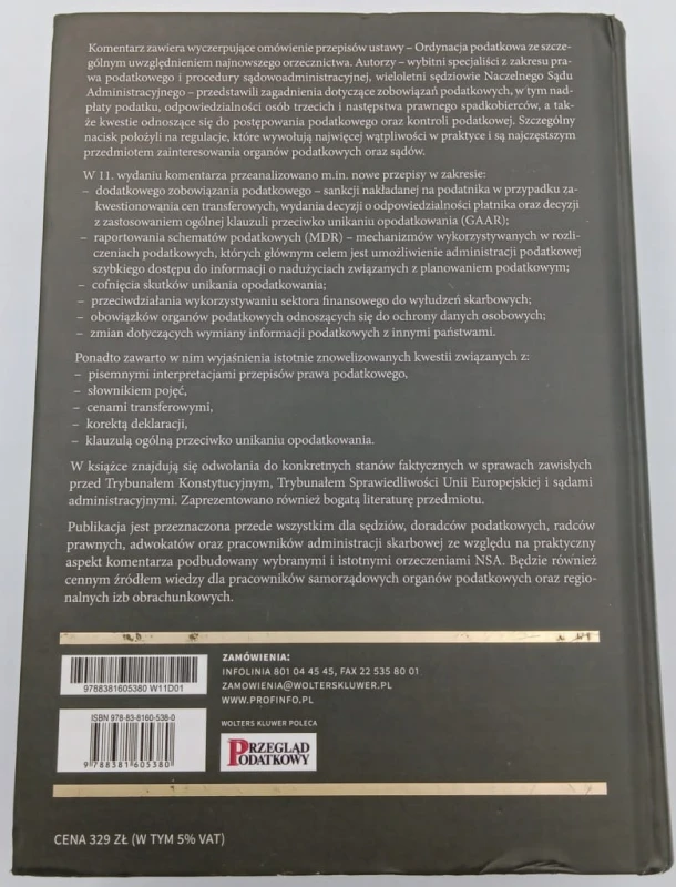 Ordynacja podatkowa Komentarz Andrzej Kabat, Bogusław Dauter, J. Rudowski,