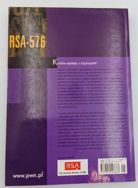WPROWADZENIE DO KRYPTOGRAFII Johannes A. Buchmann
