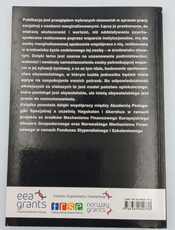 Praca Socjalna z osobami marginalizowanymi w społeczności lokalnej.