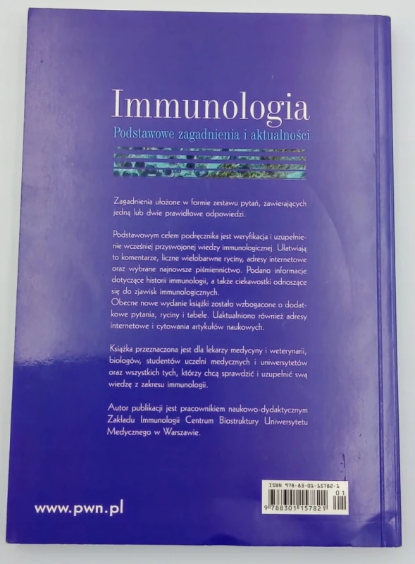 Immunologia. Podstawowe zagadnienia i aktualności Witold Lasek