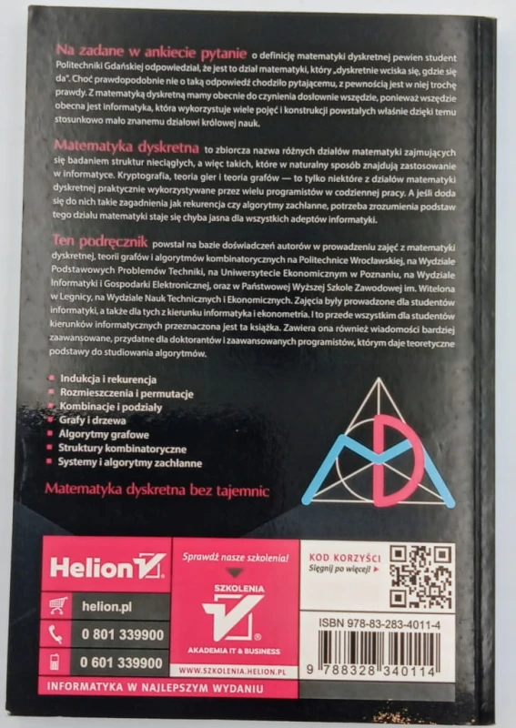 Matematyka dyskretna dla informatyków Anna Łyczkowska-Hanćkowiak, Wojciech