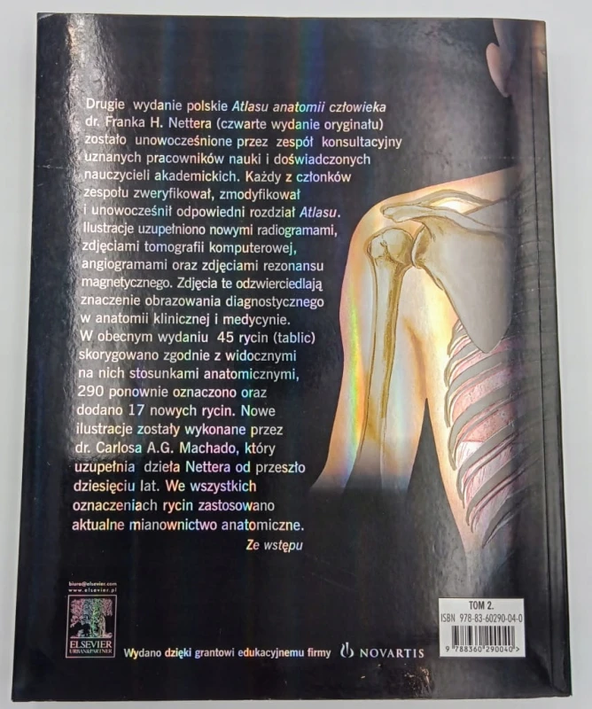 Atlas anatomii człowieka. Tom 2. FRANK HENRY NETTER