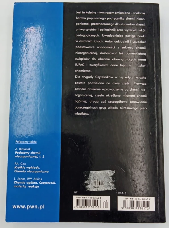 Podstawy chemii nieorganicznej 1 Adam Bielański