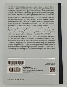 Aplikacja radcowska Ubezpieczenia społeczne Grażyna Szyburska-Walczak