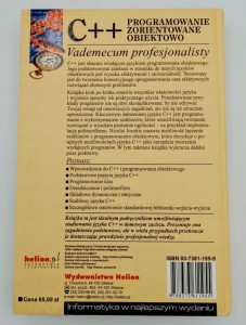 C++ programowanie zorientowane obiektowo Josuttis