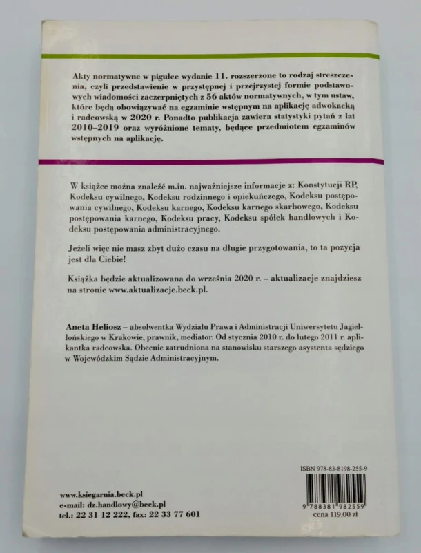 Aplikacja od ogółu do szczegółu. Akty normatywne w pigułce 2020 Aneta