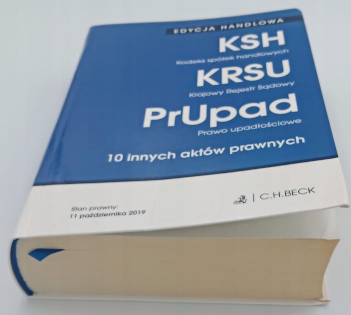 Edycja handlowa Kodeks spółek handlowych Krajowy rejestr sądowy Prawo