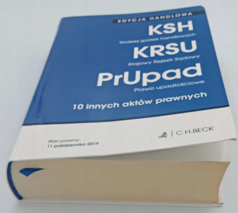 Edycja handlowa Kodeks spółek handlowych Krajowy rejestr sądowy Prawo