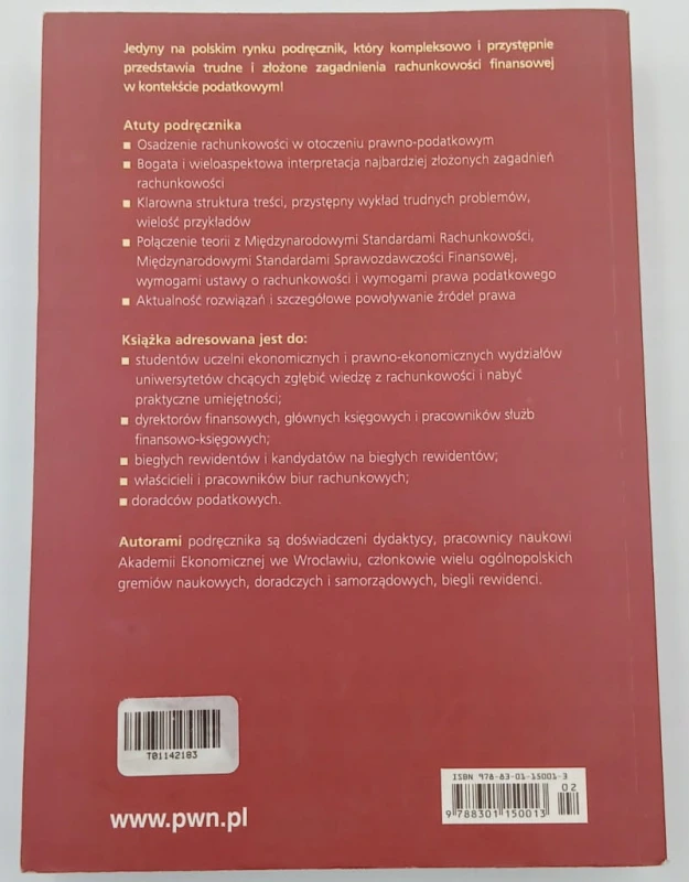 Rachunkowość finansowa i podatkowa Teresa Cebrowska
