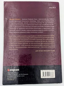 Psychologia motywacji w organizacji Zdzisław Nieckarz