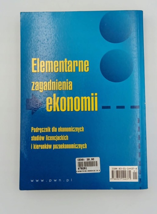 Elementarne zagadnienia ekonomii Roman Milewski