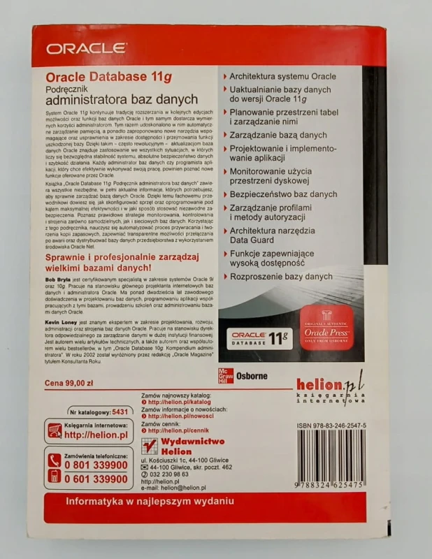 Oracle Database 11g Bob Bryla, Kevin Loney