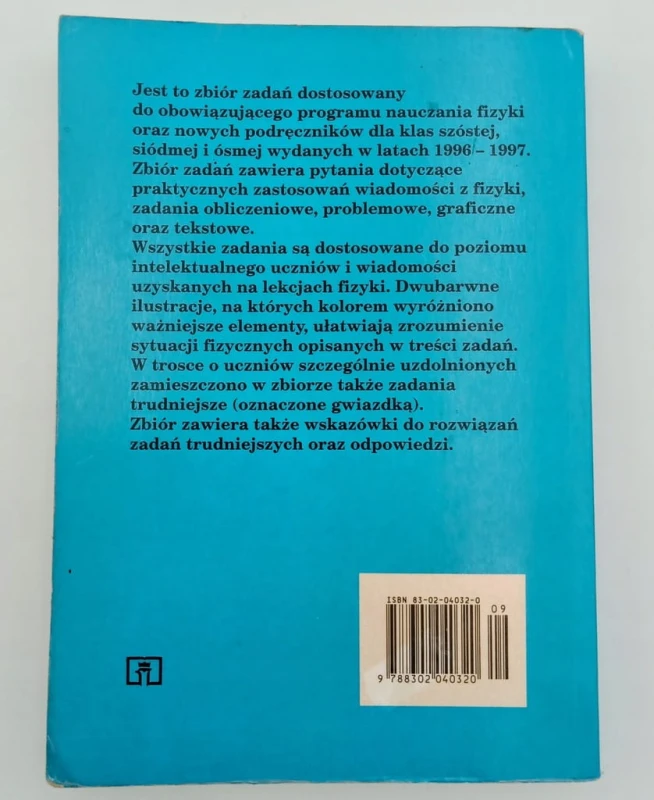 Zbiór zadań z fizyki dla szkoły podstawowej Romuald Subieta