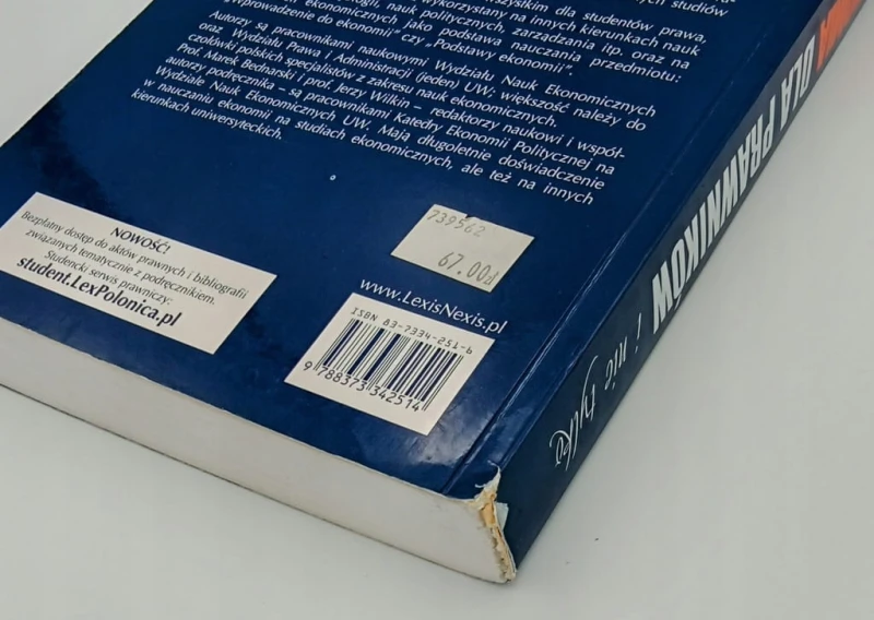 Ekonomia dla prawników i nie tylko pod red M.Bednarskiego i in